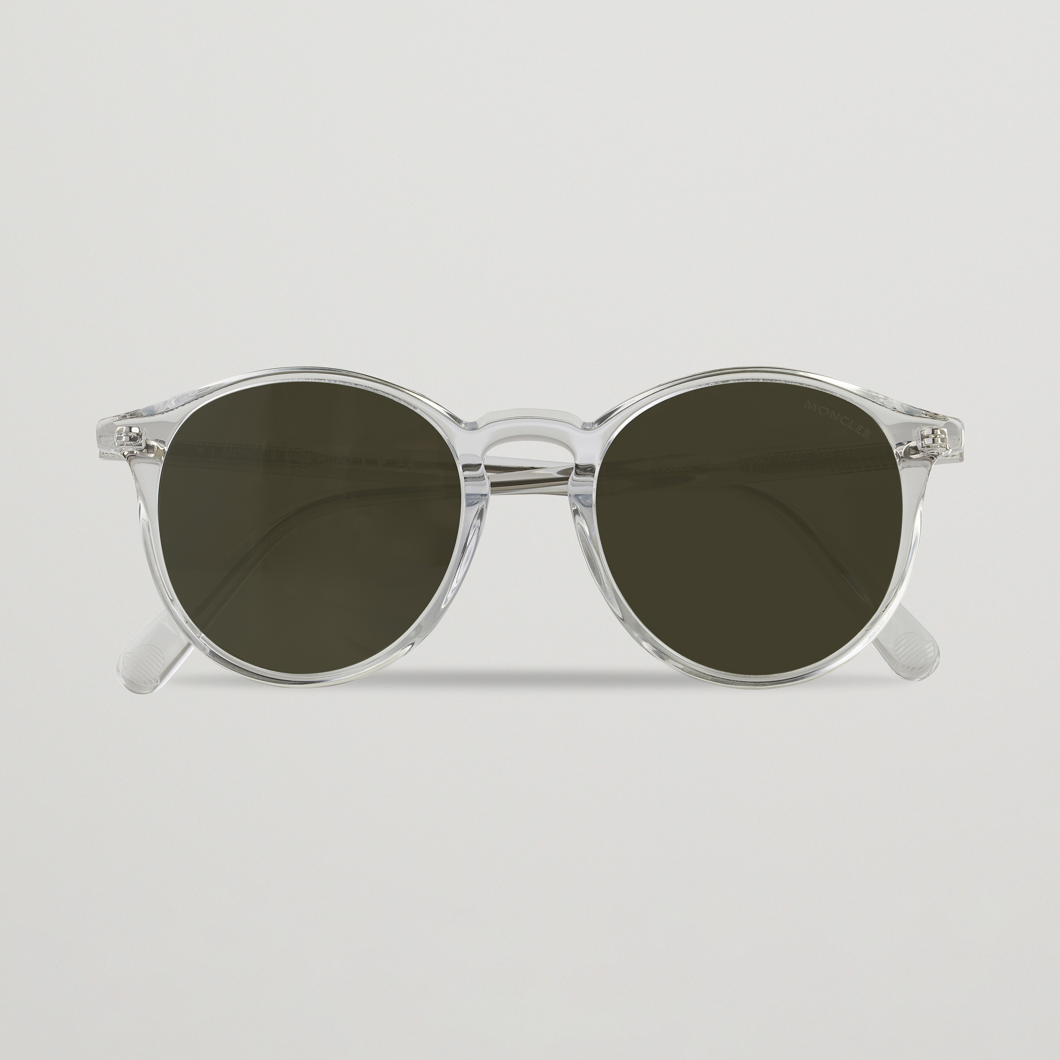 Moncler Lunettes Violle Polarized Sunglasses Crystal/Green Mirror  