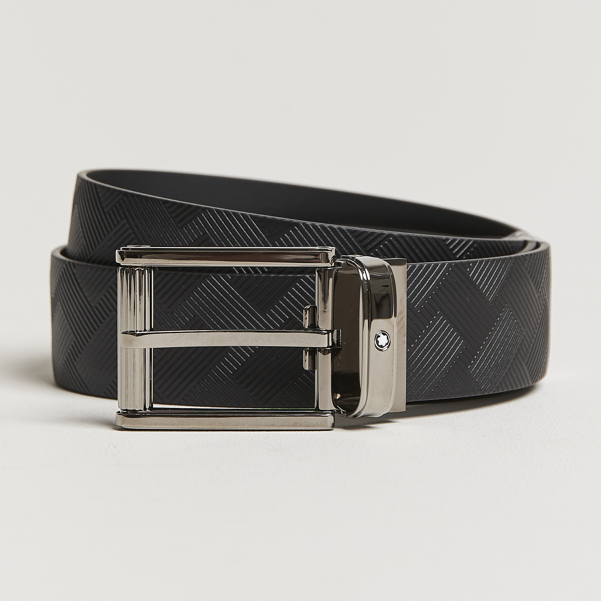 Montblanc Black 35 mm Leather Belt Black bei Care of Carl