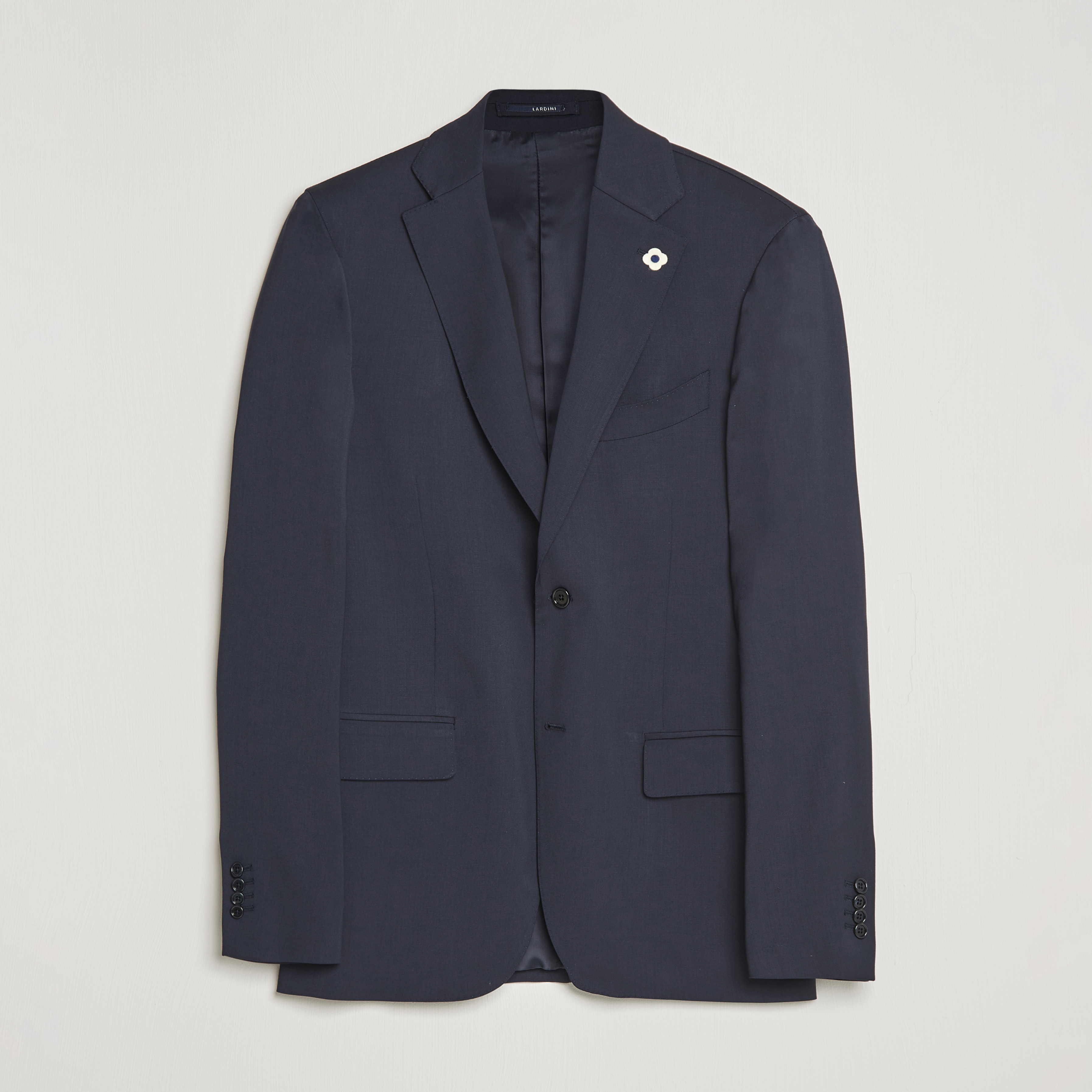 Poplin Fabric Pacelli Solid 2 Button Navy Blazer BLAIR-70001 main image 0