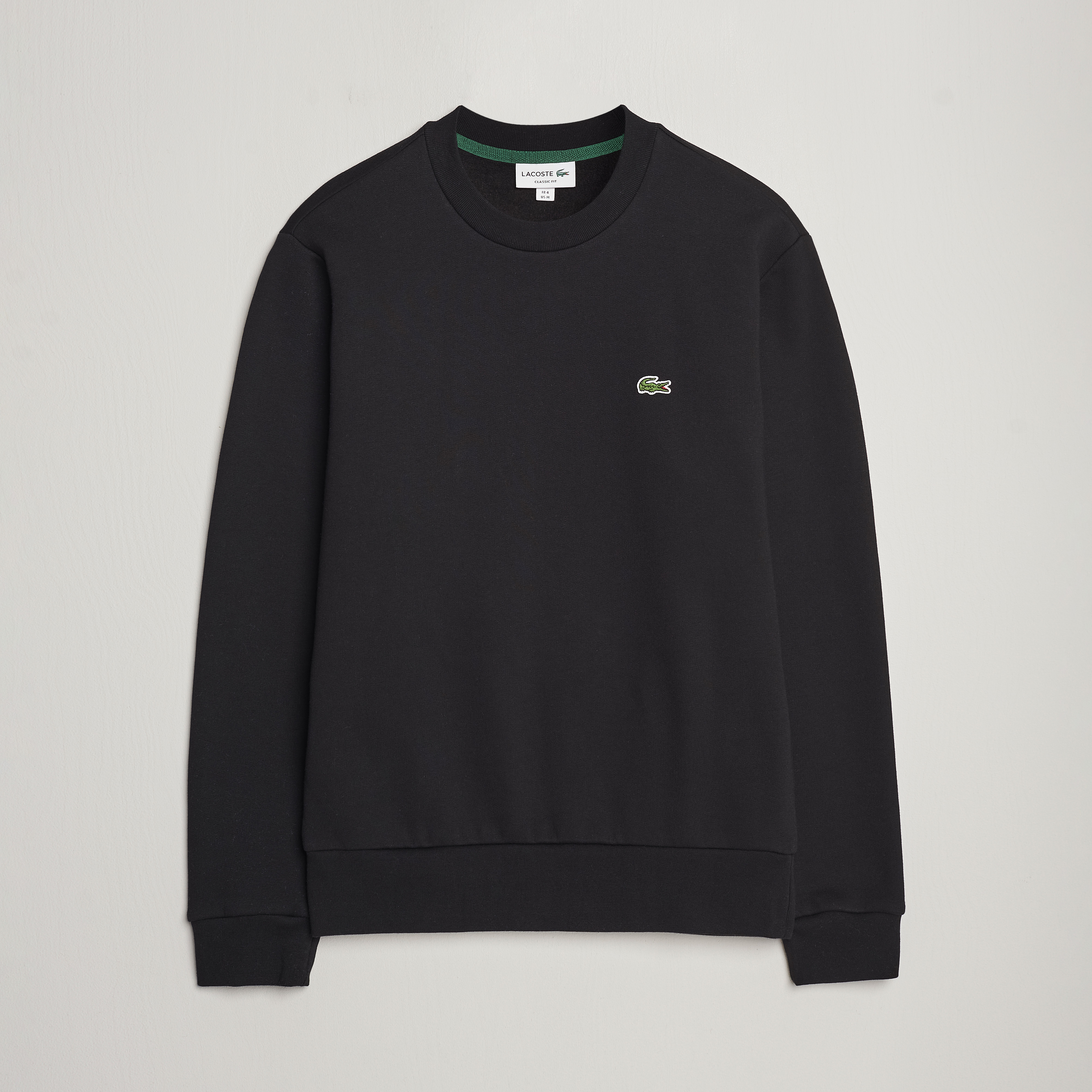 Black crew neck hoodie on sale