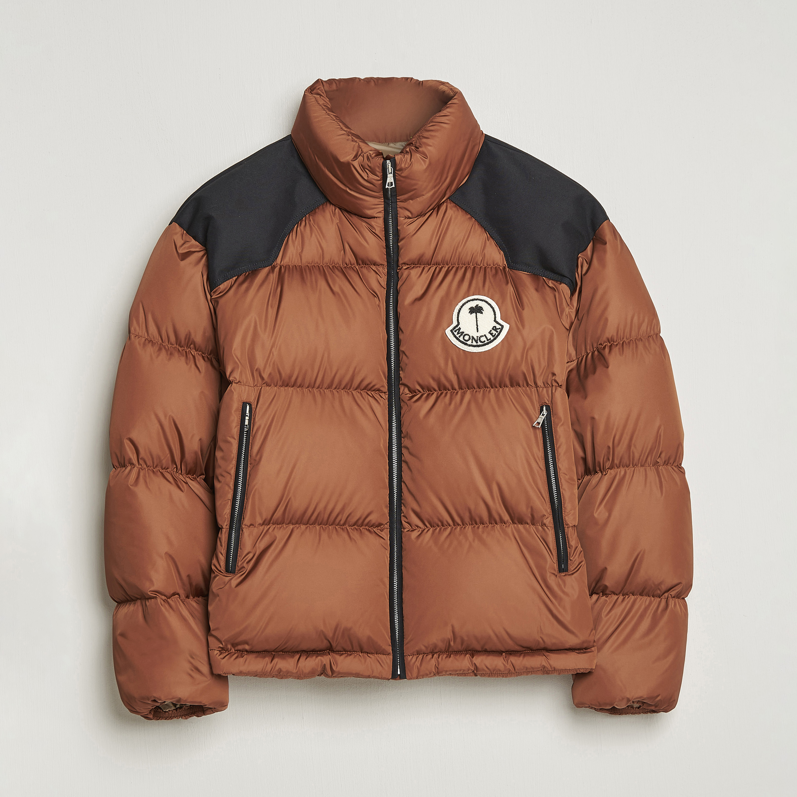 8 Moncler Genius Palm Angels Nevin Down Jacket Brown bei Care of Carl