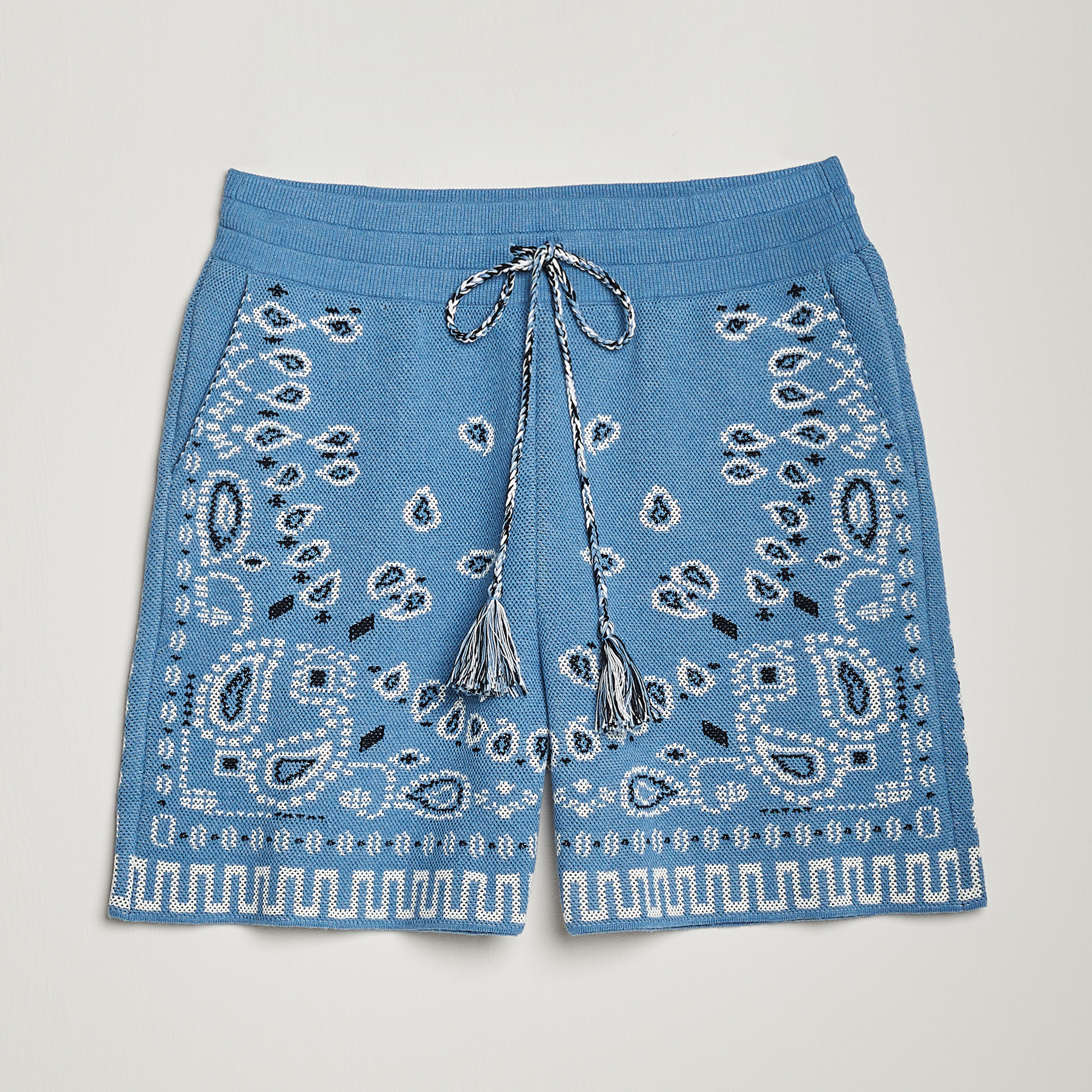 Alanui Bandana Print Shorts Light Blue bei Care of Carl