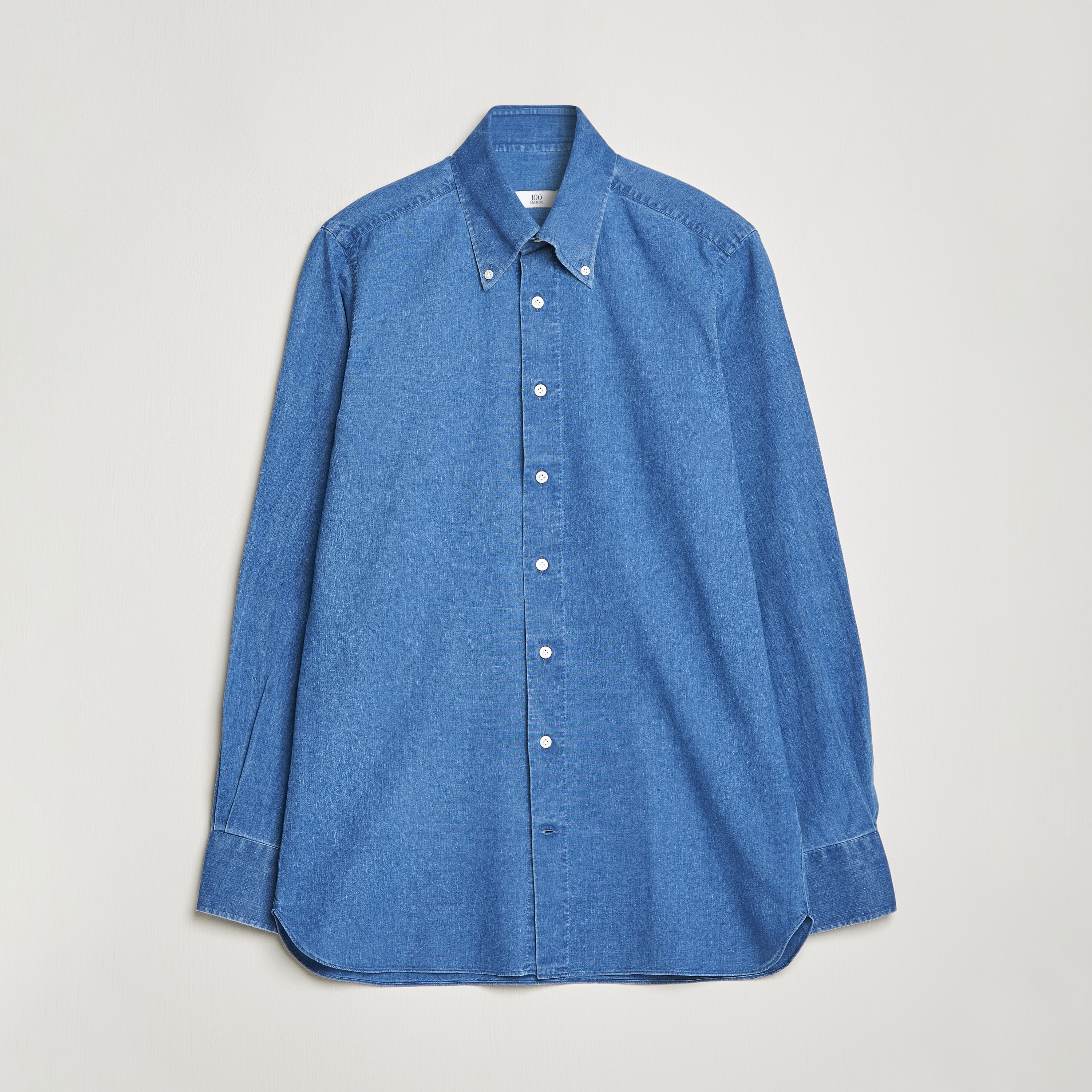 100Hands Japanese Denim Bata Wash Shirt Blue bei Care of Carl