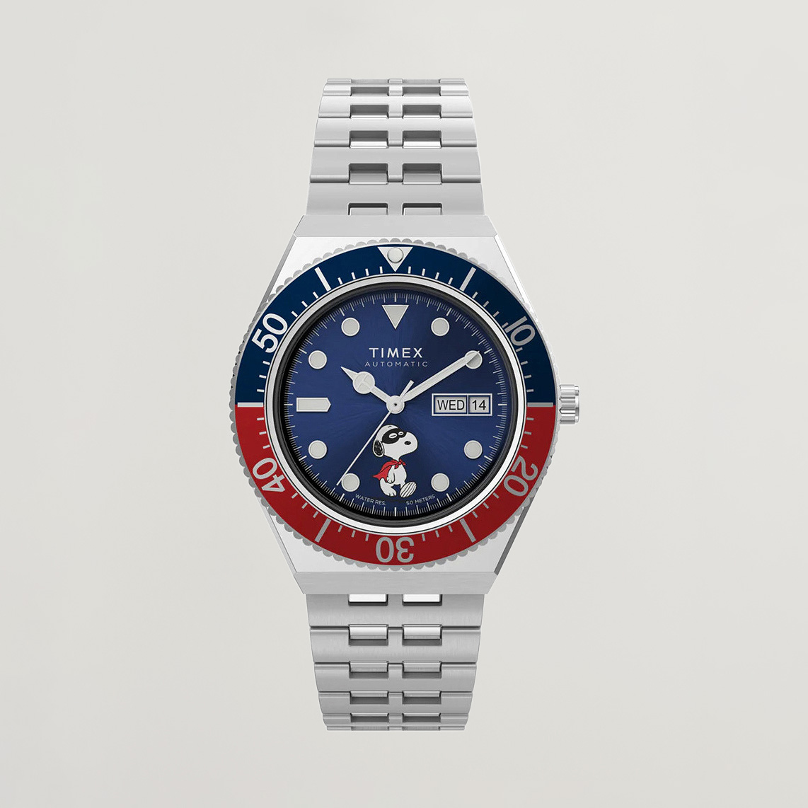 Timex M79 X Peanuts Masked Marvel Automatic 40mm Blue Dial bei  