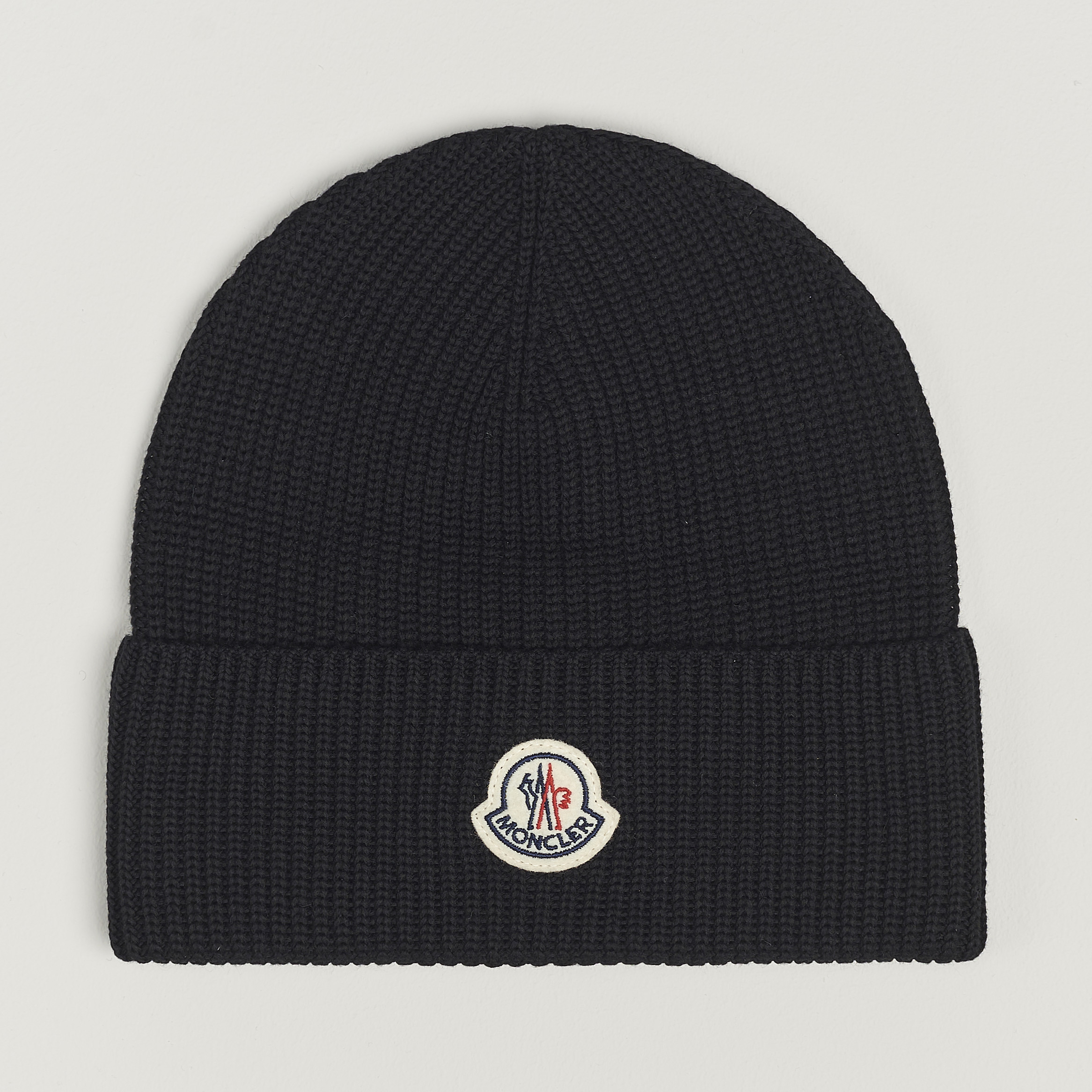 Moncler Ribbed Wool Beanie Black bei Care of Carl