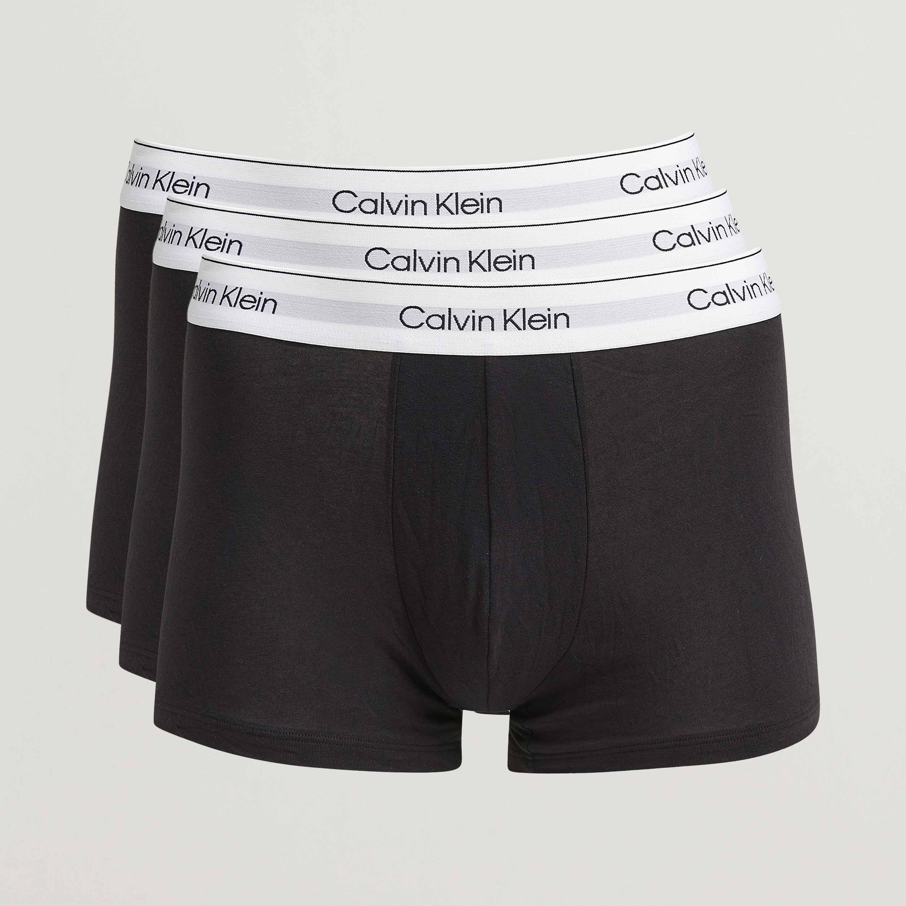 Calvin Klein 3-Pack Icon Cotton Stretch Trunk Black bei Care of Carl