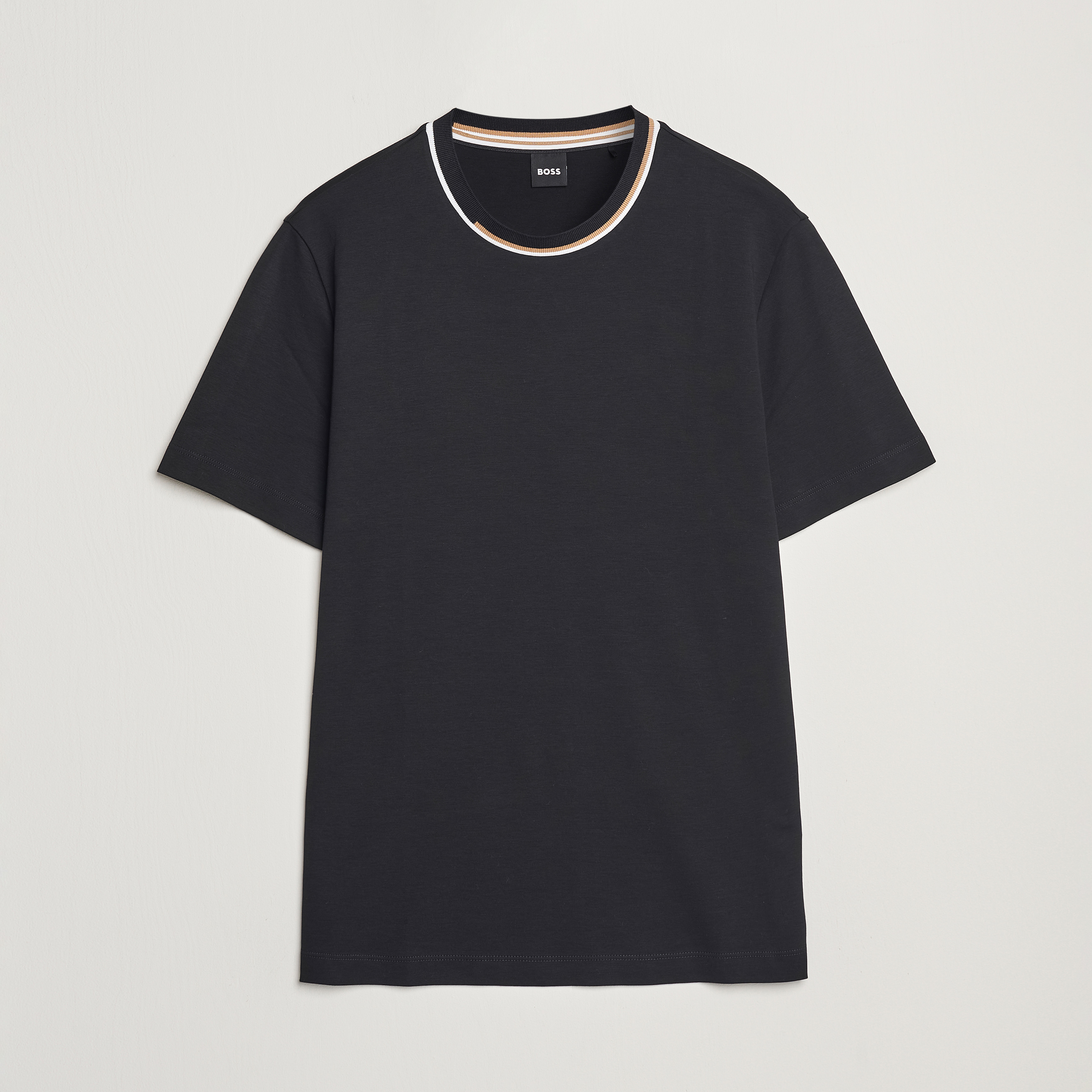 BOSS Cotton Crewneck Lounge Tee Black Cherry XXL