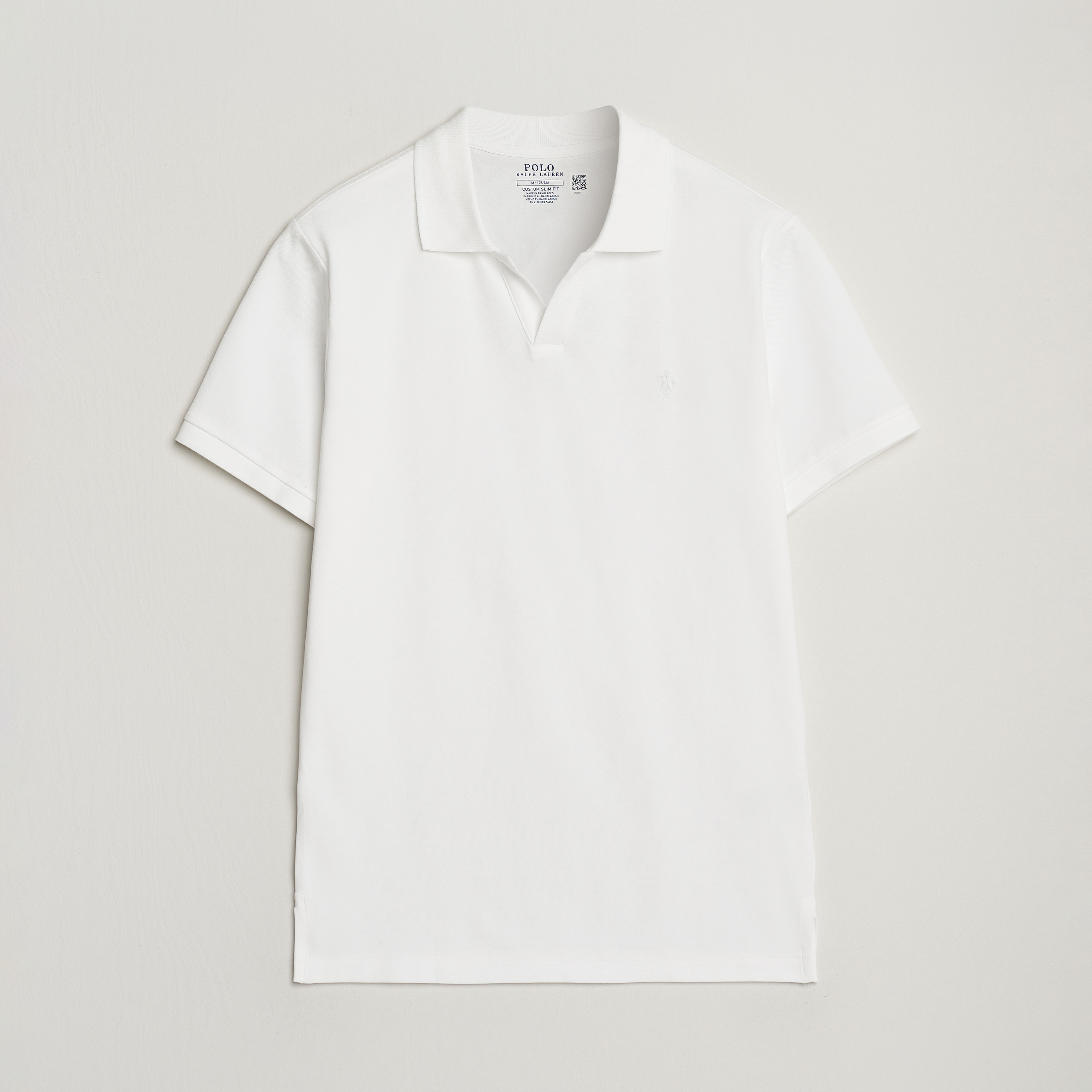 Polo Ralph Lauren Custom Slim Fit Dressed Polo White bei Care of Carl