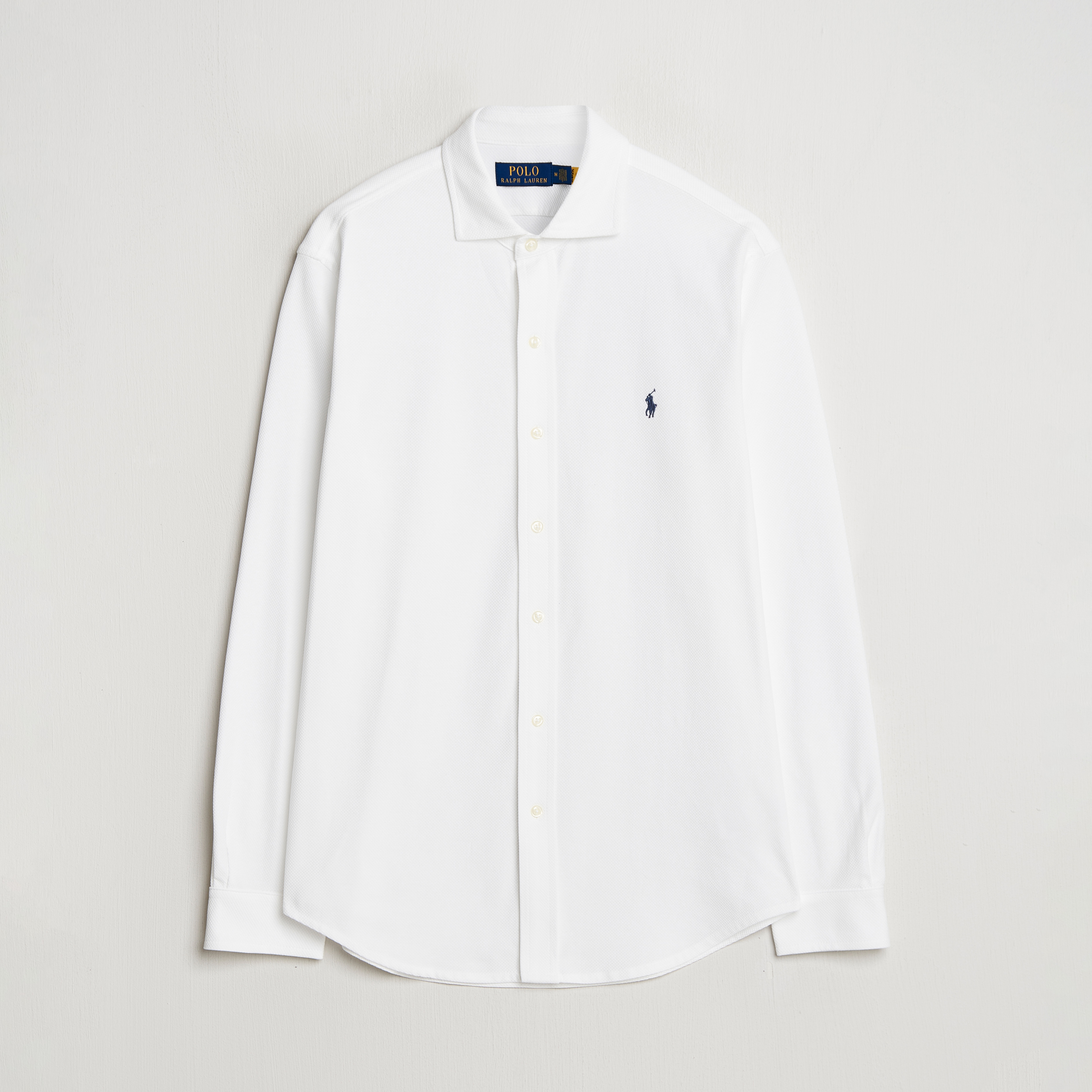 Polo Ralph Lauren Cotton Long Sleeve Shirt White bei Care of Carl