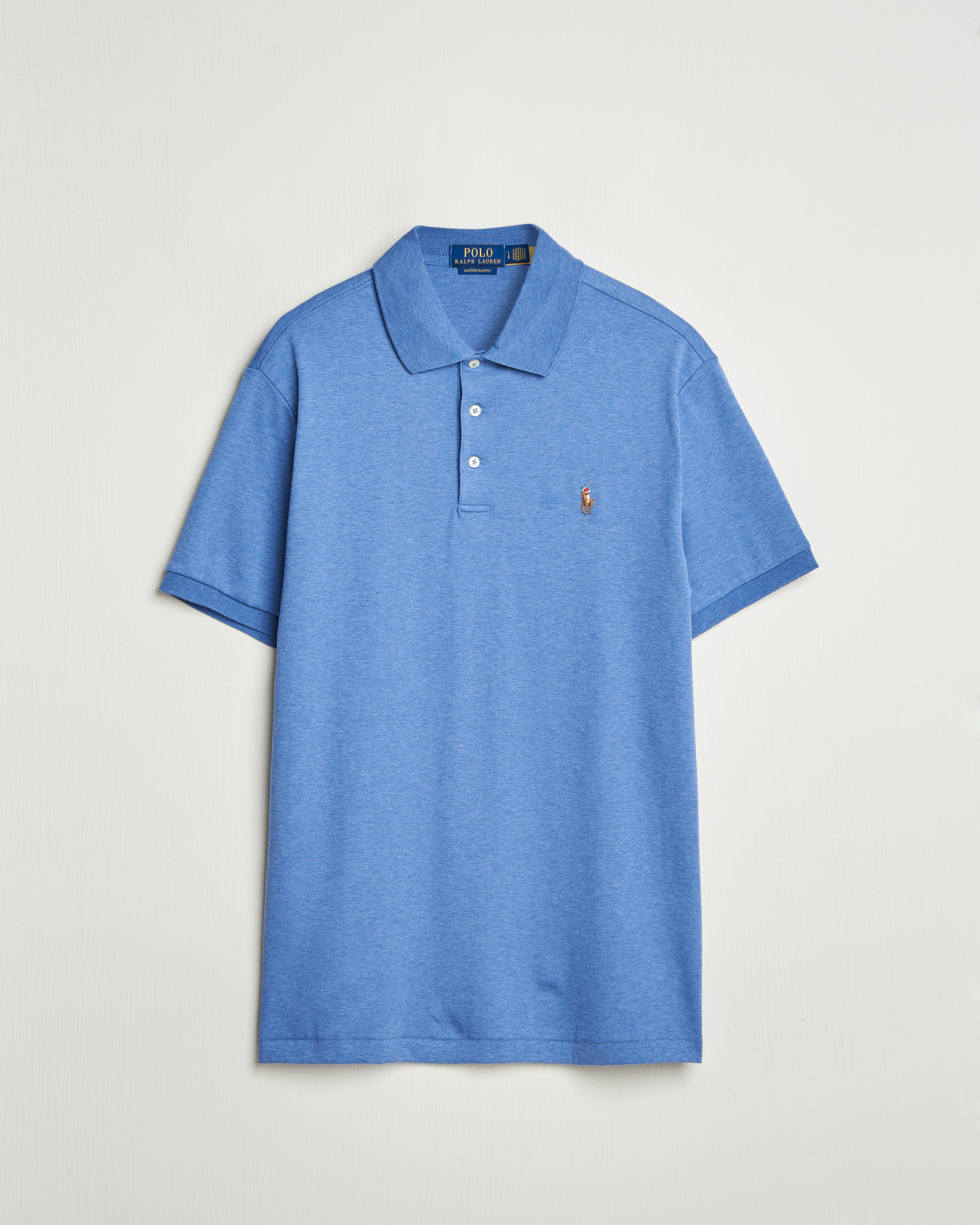 Polo Ralph Lauren Custom Slim Fit Cotton Polo Faded Royal bei Care of Carl