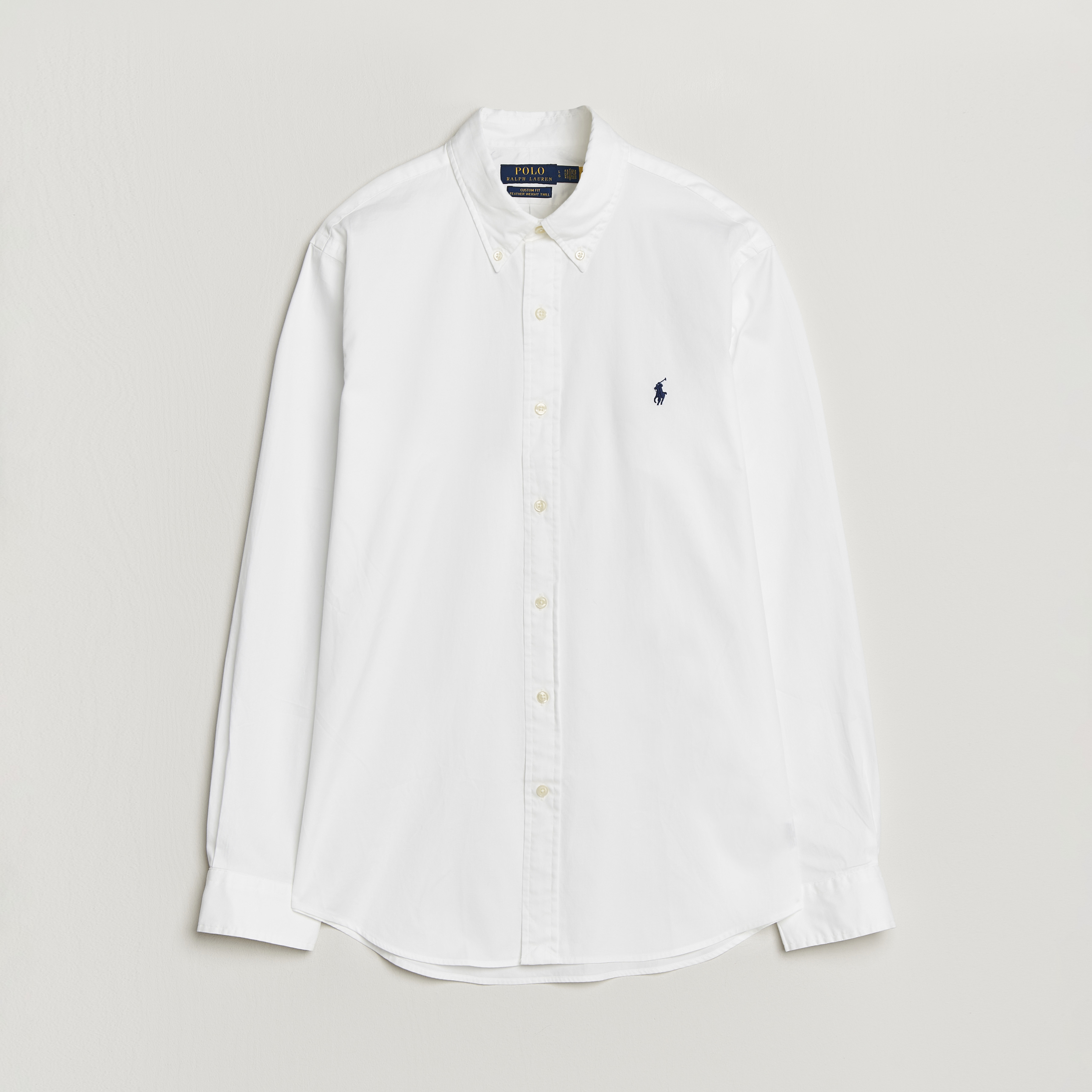 Polo Ralph Lauren Custom Fit Garment Twill Shirt White bei Care of Carl