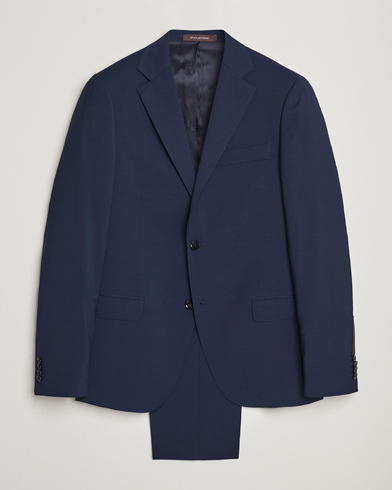 Herren | Anzug | Oscar Jacobson | Edmund Wool Suit Mid Blue