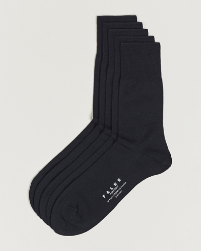 Herren | Falke | Falke | 5-Pack Airport Socks Dark Navy