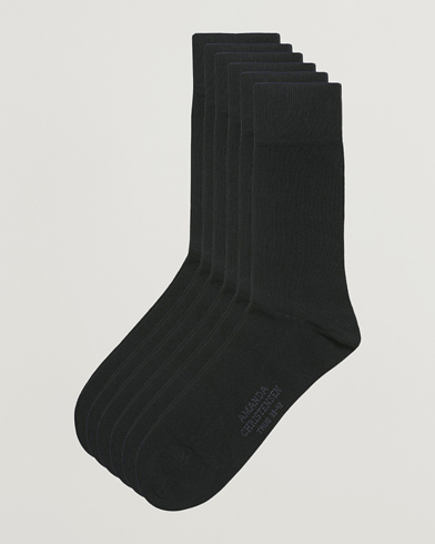 Herren | Kategorie | Amanda Christensen | 6-Pack True Cotton Socks Black