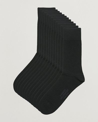 Herren | Alte Produktbilder | Amanda Christensen | 12-Pack True Cotton Socks Black