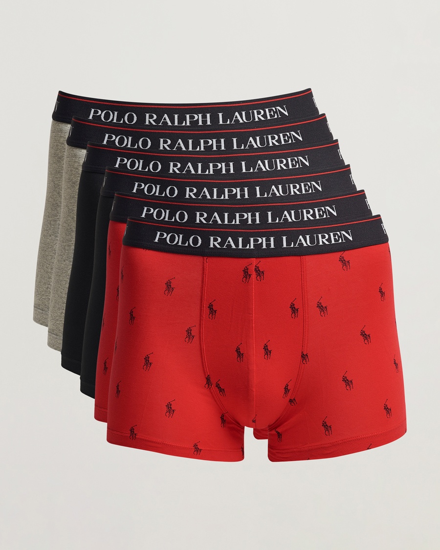 Polo Ralph Lauren 6-pack Trunk Heather/Red PP/Black
