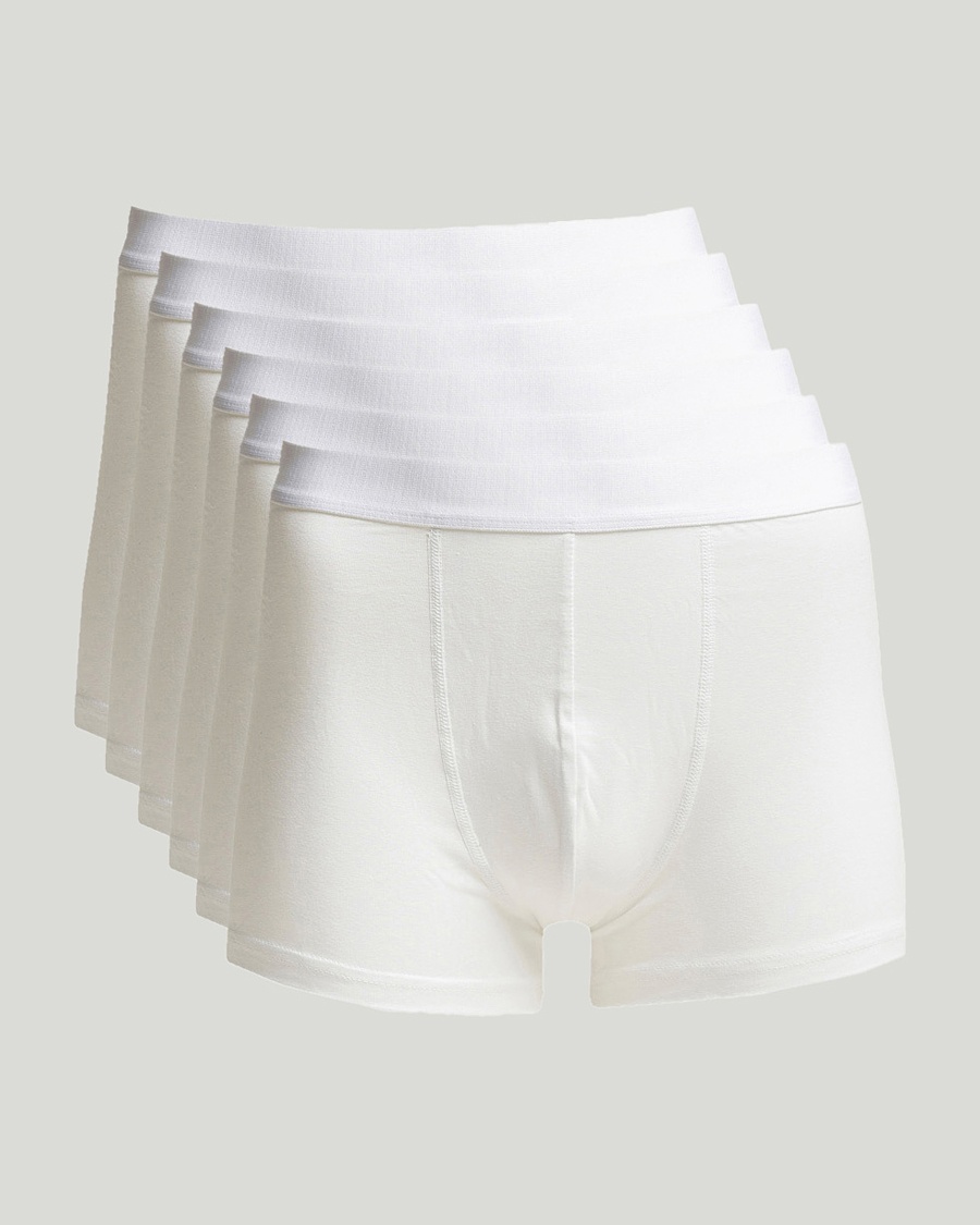 Bread & Boxers 6-Pack Boxer Brief White – Weiß