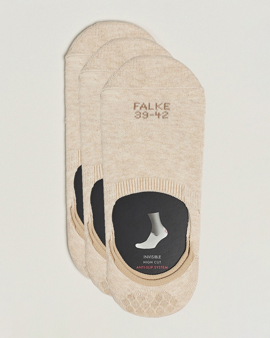 Herren | Socken | Falke | 3-pack Casual High Cut Sneaker Socks Sand