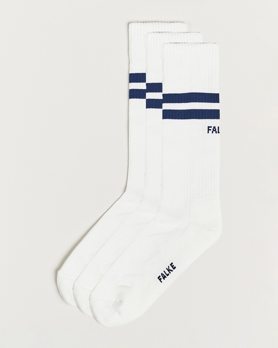 Falke 3-pack Dynamic Tennis Socks White/Blue – Weiß