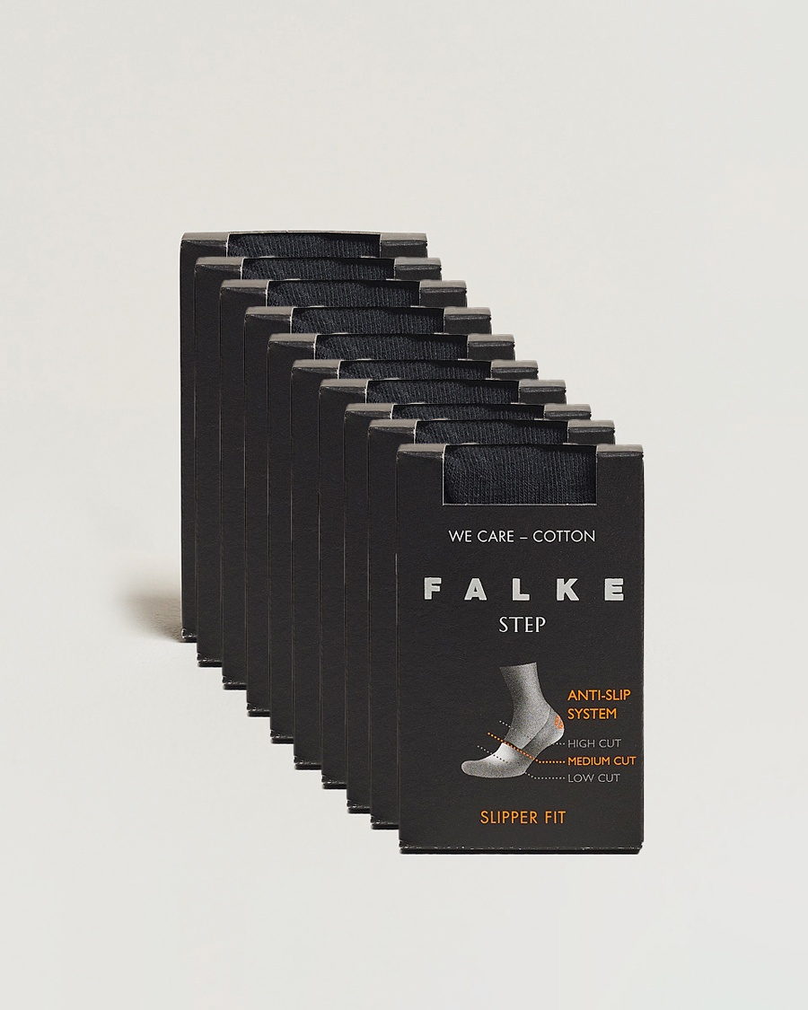 Herren | Socken | Falke | 10-pack Step In Box Loafer Socks Black