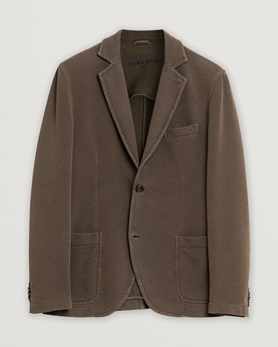 Circolo 1901 Jersey Patch Pocket Blazer Fango Brown 48