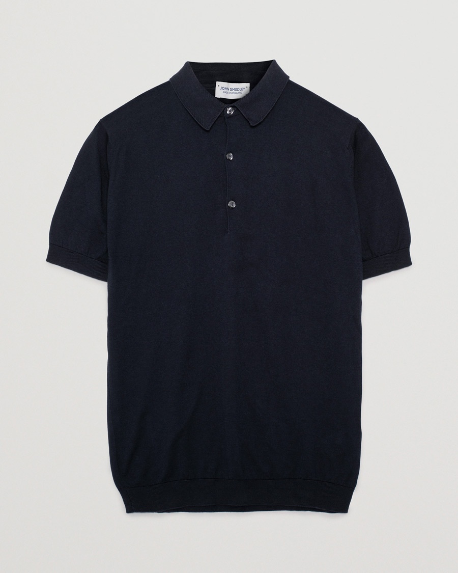 Herren | Pre-owned Poloshirt | Pre-owned | John Smedley Adrian Slim Fit Sea Island Polo Navy