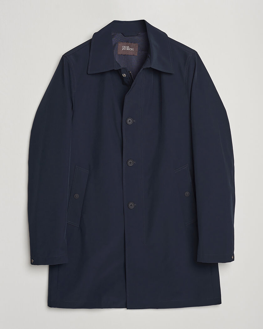 Pre-owned Oscar Jacobson Johnsson Coat Navy 50 – Blau