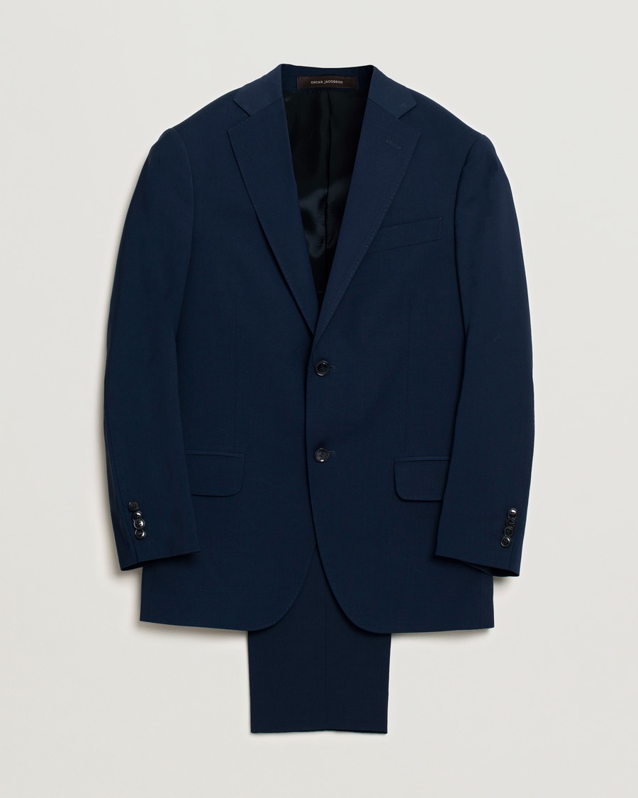 Herren | | Pre-owned | Oscar Jacobson Edmund/Denz Wool Stretch Suit Blue 46