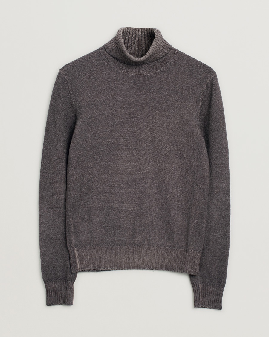 Herren | Pre-owned | Pre-owned | Gran Sasso Vintage Merino Fashion Fit Polo Brown