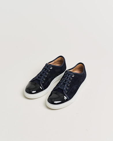 Pre-owned LanvinDBB1 Patent Cap Toe SneakerNavyUK8 - EU42 – Blau