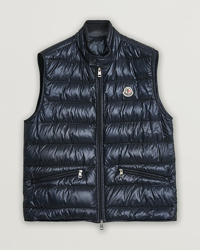 Pre-owned Moncler Gui Vest Navy – Blau