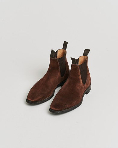 Herren | Pre-owned | Loake 1880 Chatsworth Chelsea Boot Brown Suede UK6,5 - EU40,5