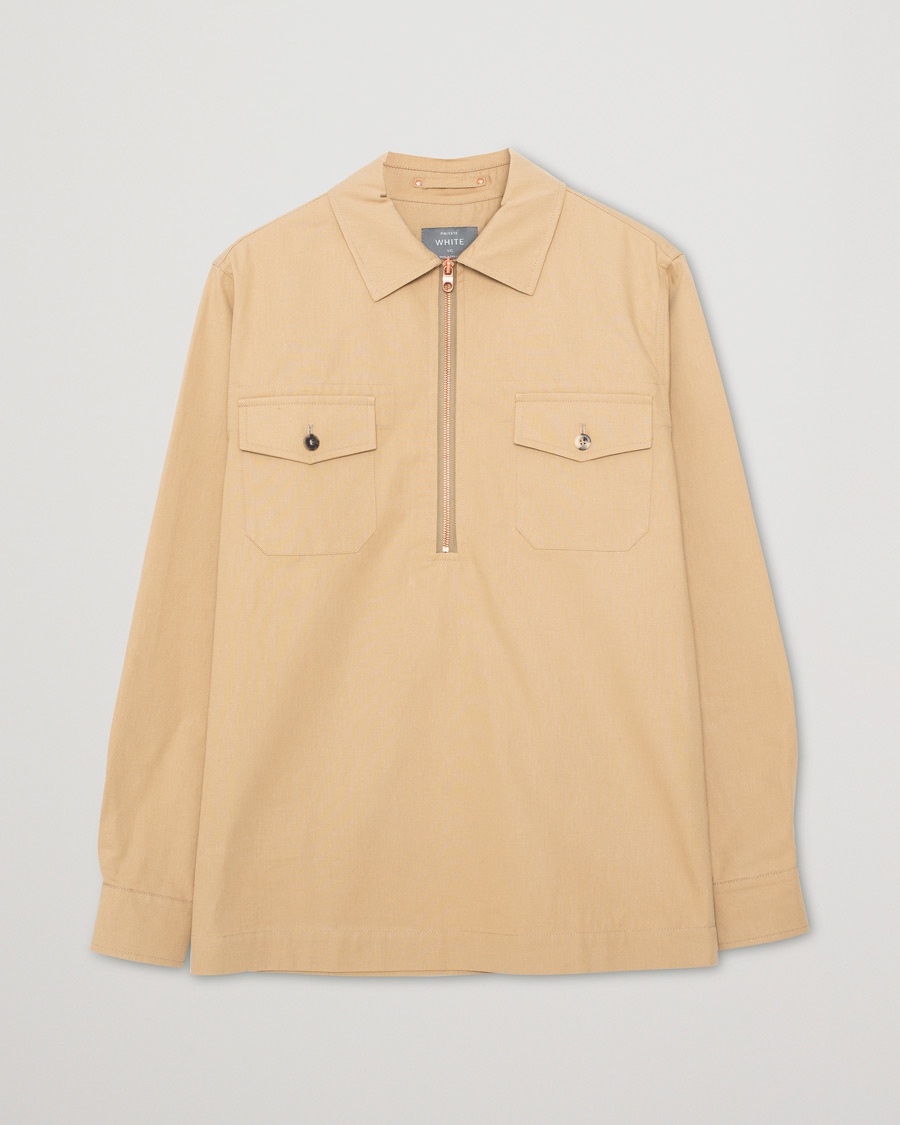 Herren | Pre-owned Hemden | Pre-owned | Private White V.C. Half Zip Pullover Sand