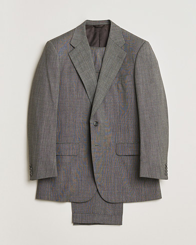 Pre-owned Burberry Vintage Wool Suit Grey Melange 50 – Grau