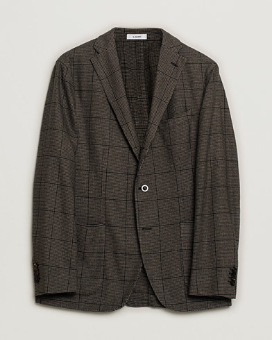 Boglioli K Jacket Wool Check Blazer Brown