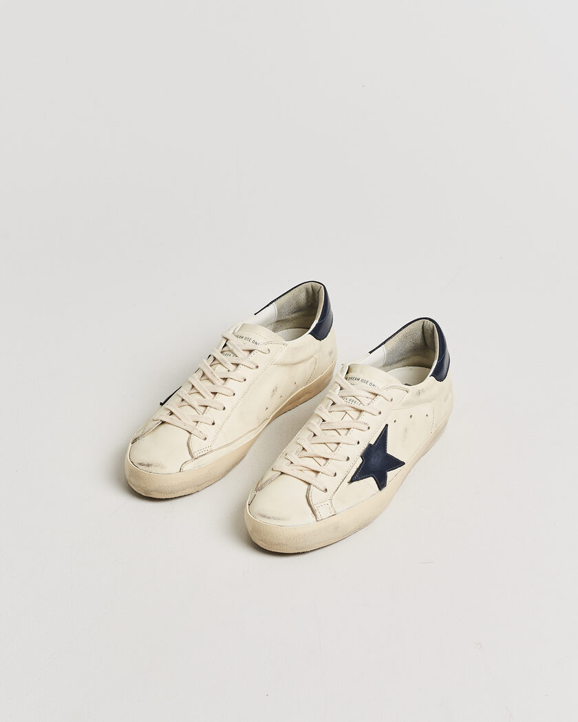 Pre-owned Golden Goose Super-Star Sneakers Beige/Midnight 41 – Weiß