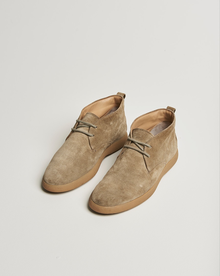 Herren | Pre-owned Schuhe | Pre-owned | Tod's Gommino Chukka Boots Taupe Suede