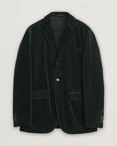 Herren | Pre-owned | Aspesi Corduroy Blazer Emerald S