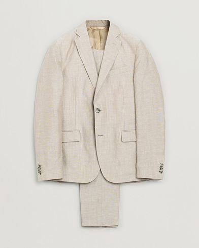 J.Lindeberg Linen/Wool Suit Beige 48 - 46 – Beige