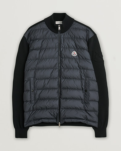 Herren | Pre-owned | Moncler Hybrid Zip Cardigan Black