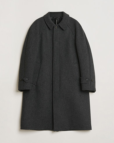 Pre-owned Mackintosh Boston Wool Overcoat Grey M – Grau