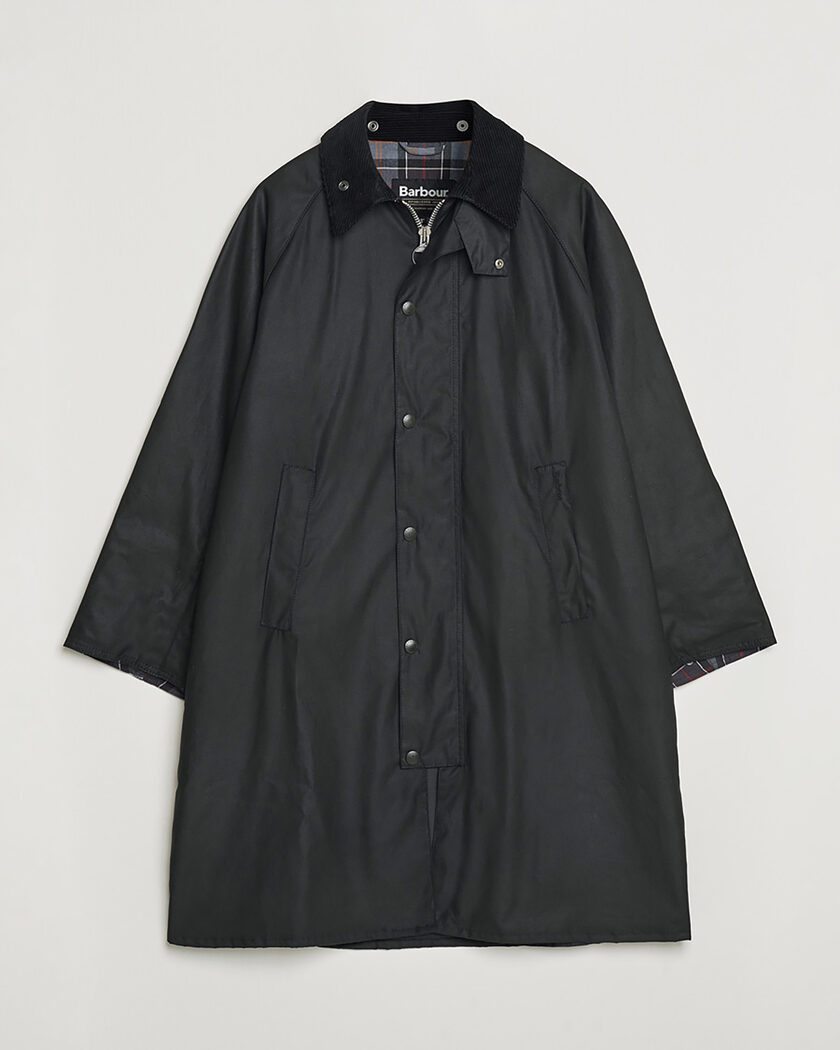 Barbour Heritage Modfied Exmoore Wax Coat Black UK38 - EU48 – Schwarz