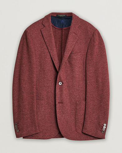 Herren | Pre-owned | Corneliani Unlined Knitted Cashmere Blazer Rust 48