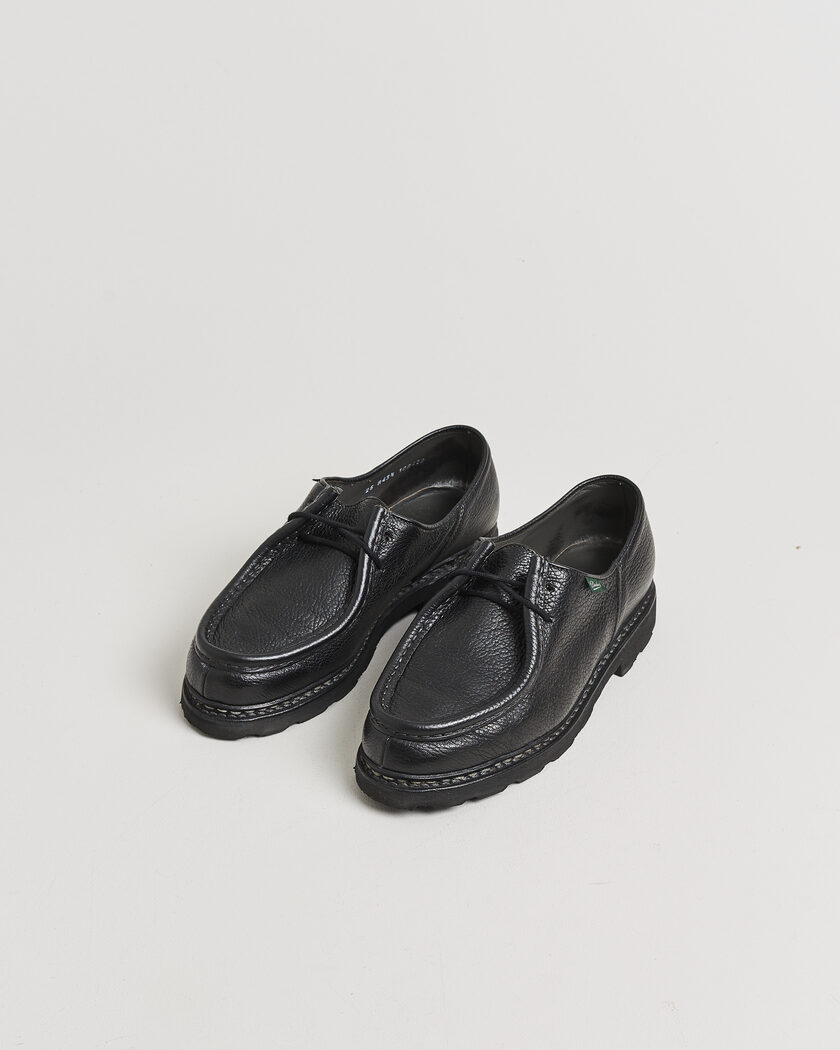 Pre-owned Paraboot Michael Derby Black Deerskin 43,5 – Schwarz