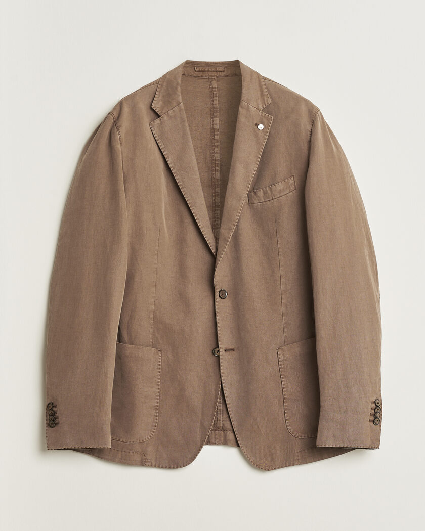 L.B.M. 1911 Jack Regular Fit Cotton Blend Blazer Taupe 54 – Beige