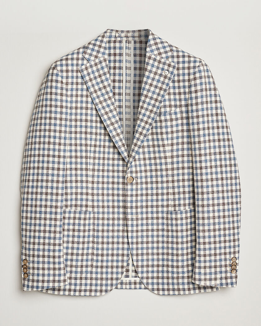 L.B.M. 1911 Jack Regular Fit Checked Blazer Blue/Brown 52 – Beige