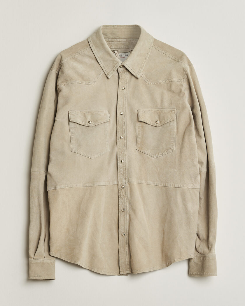 Pre-owned L.B.M. 1911 Suede Pocket Overshirt Beige 52 – Beige