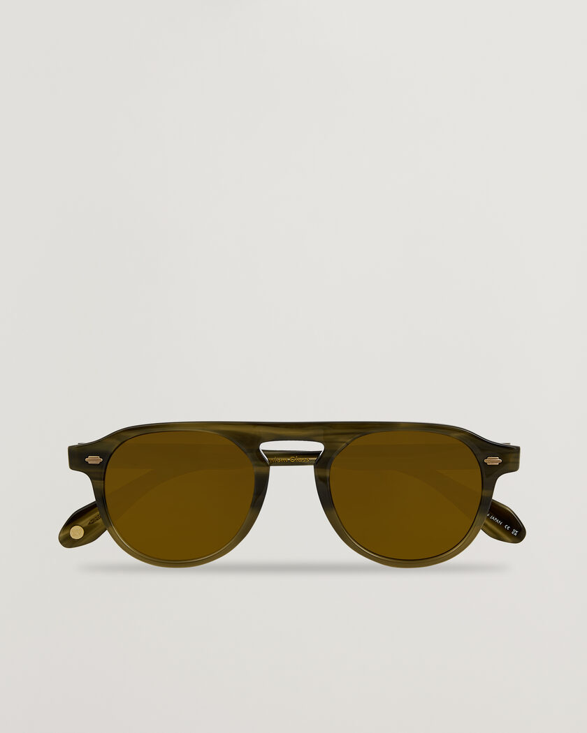Pre-owned Garrett Leight Harding Sunglasses Army Drift – Grün