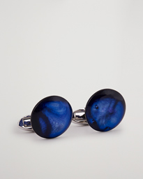  Mother of Pearl Cufflink Dark Blue