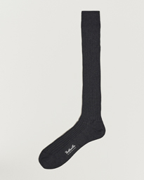  Vale Cotton Long Socks Dark Grey